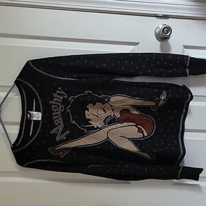 Betty Boop thermal xmas top.. Naughty
